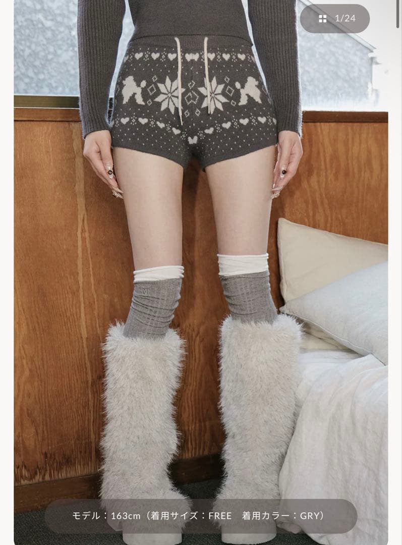 Darich ノルディックニットショートパンツ