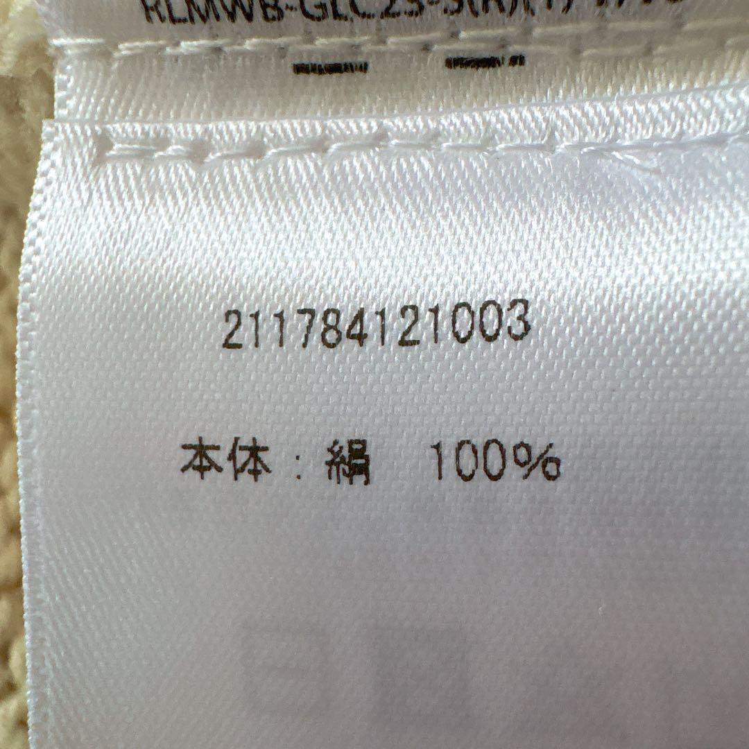 M-L相当【POLO】ラルフローレン カーディガン 長袖 シルク 絹100％ S