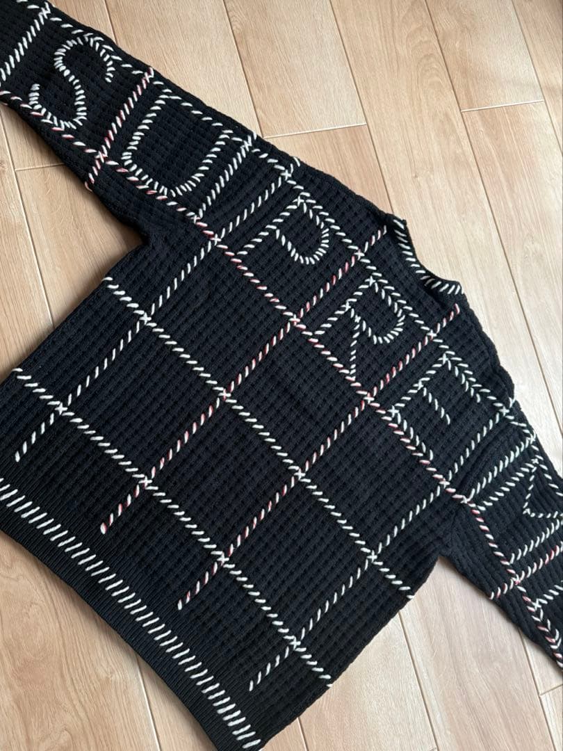 トップス Supreme Quilt Stitch Sweater L Black23ss