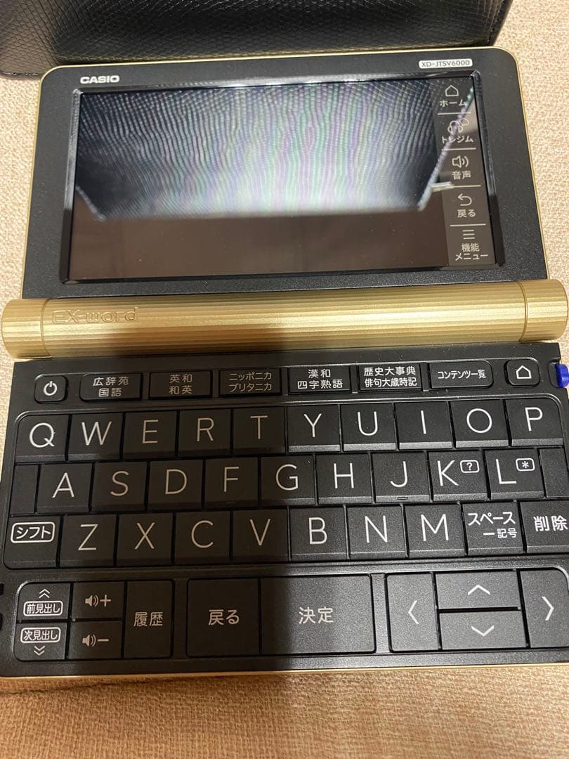 【ほぼ新品】CASIO EX-word電子辞書XD-JTSV6000 ゴールド