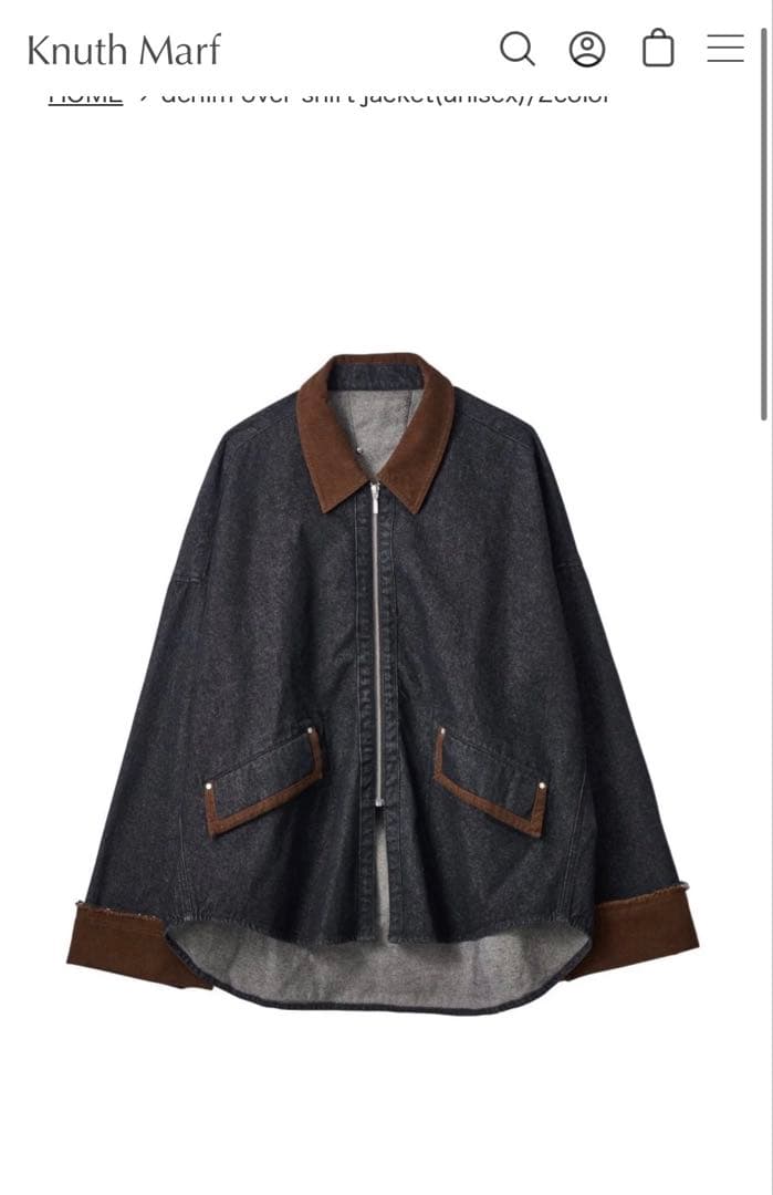 鈴*様 denim over shirt jacket(unisex)/2col