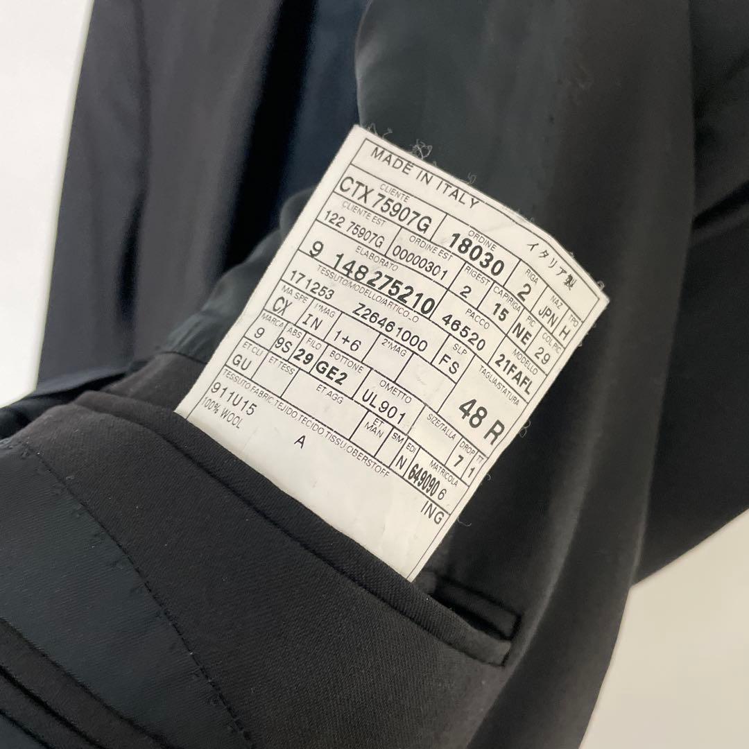 GUCCI グッチ ウール テーラードジャケット 48R ブラック 中古