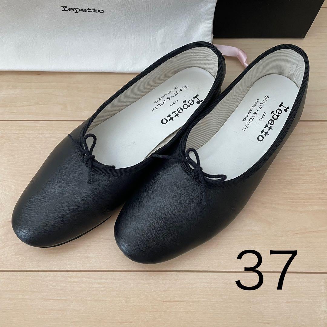【別注】レペット repetto マノン 37 黒 ブラック バレエシューズ