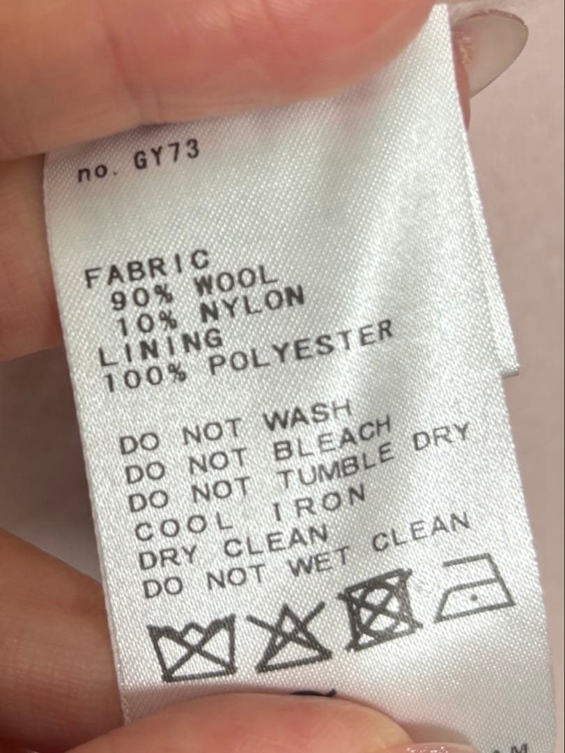 SLOBE IENA 25aw SUPER140 ダブルフェイスノーカラーコート