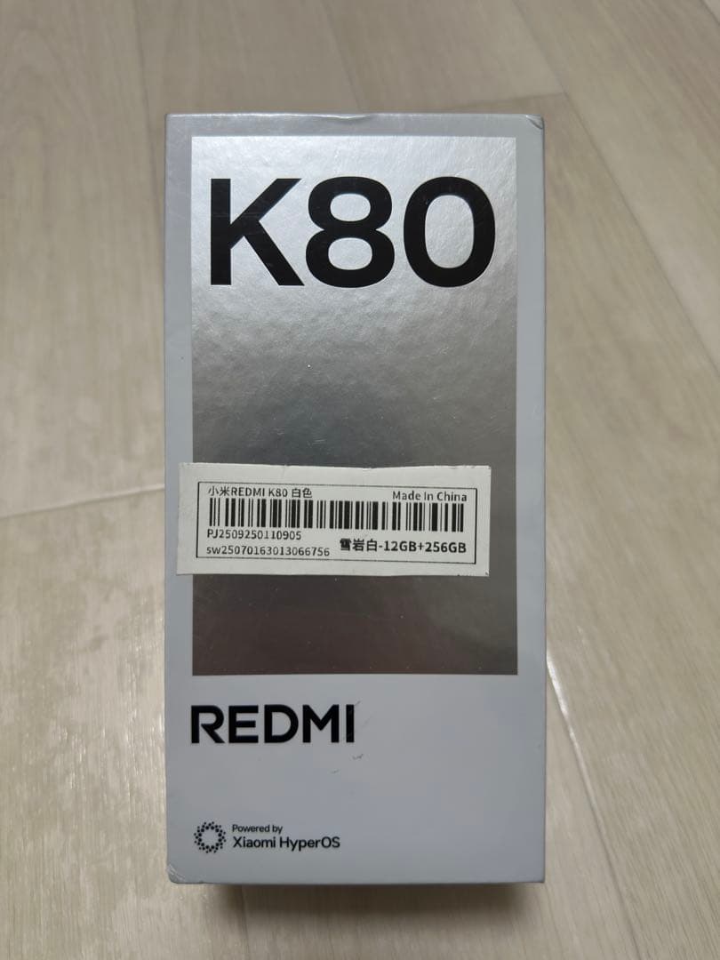 REDMI K80 本体 ブラック　12GB/256GB 未開封