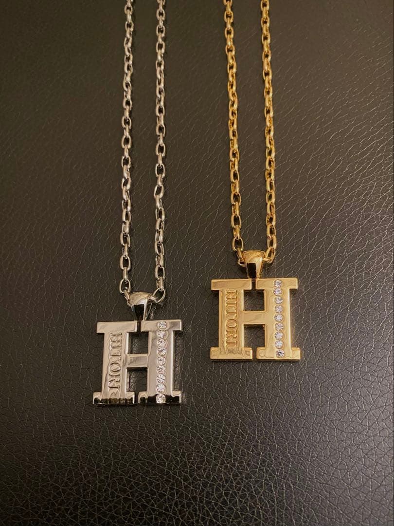 【新品未使用】斎藤一人 H型ペンダント 金＆銀セット