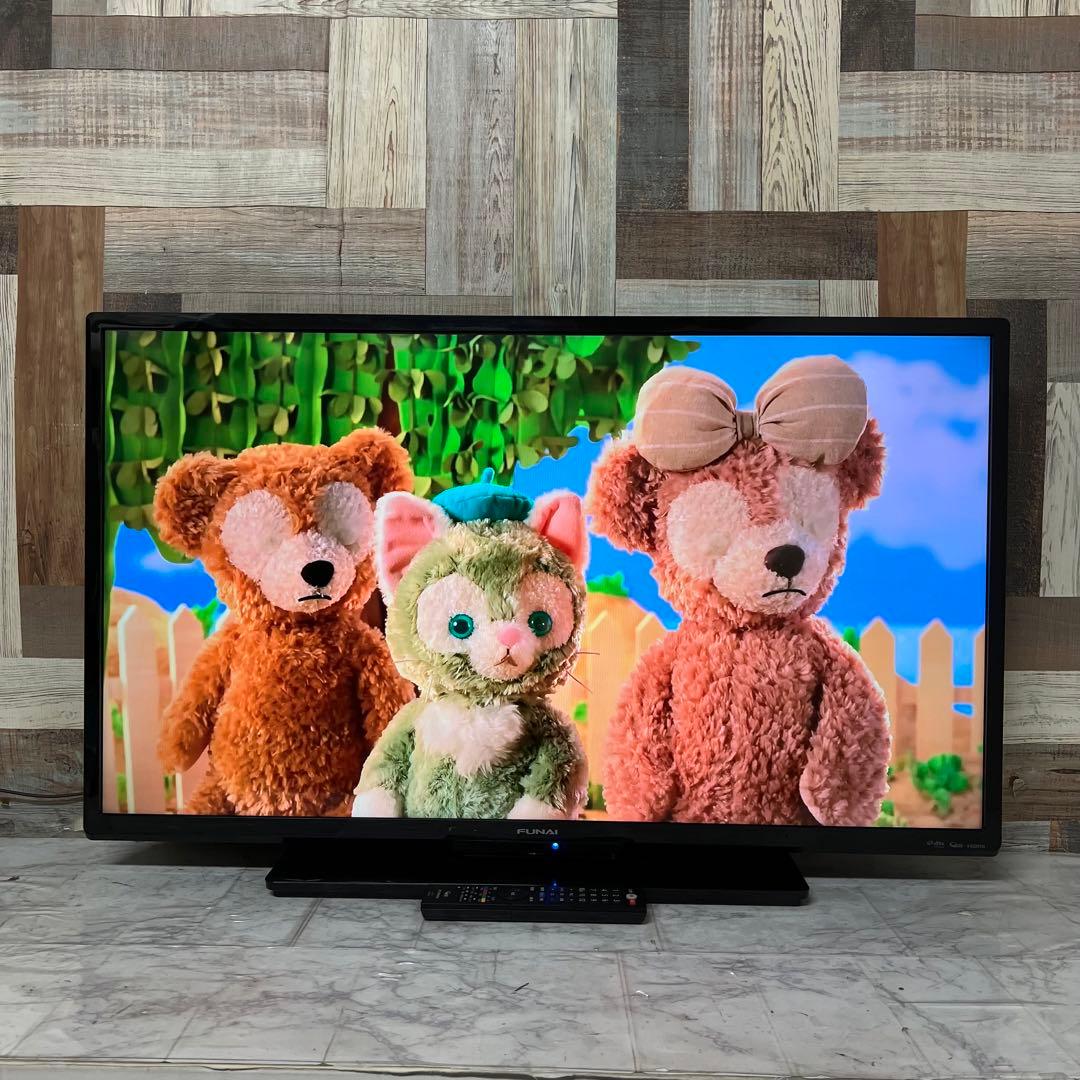 即日受渡❣️全国送料込 フナイ40型地デジBSCSテレビ Wチューナー裏番組録画可