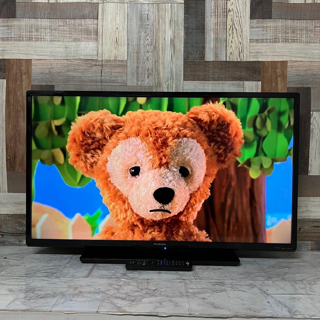 即日受渡❣️全国送料込 フナイ40型地デジBSCSテレビ Wチューナー裏番組録画可