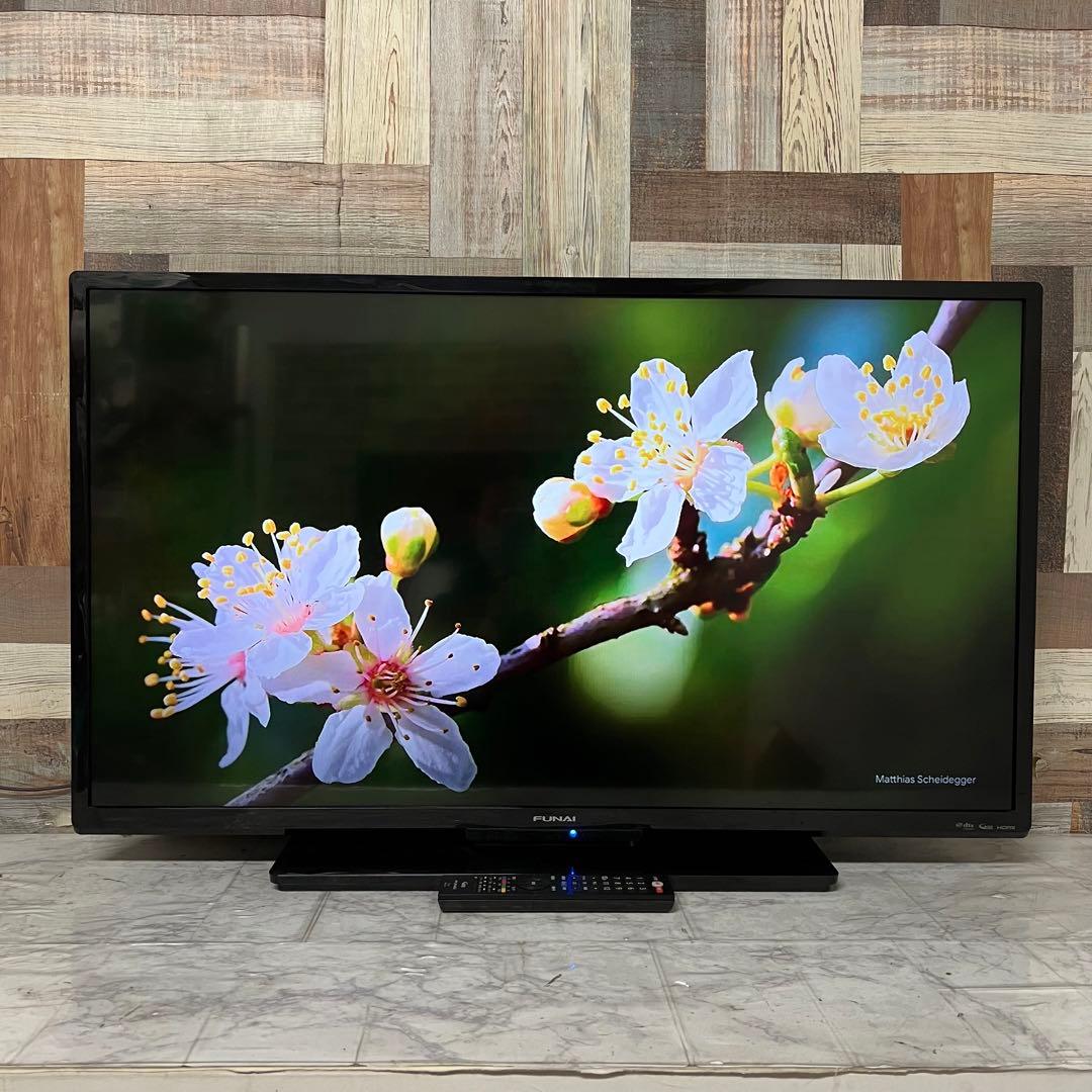 即日受渡❣️全国送料込 フナイ40型地デジBSCSテレビ Wチューナー裏番組録画可