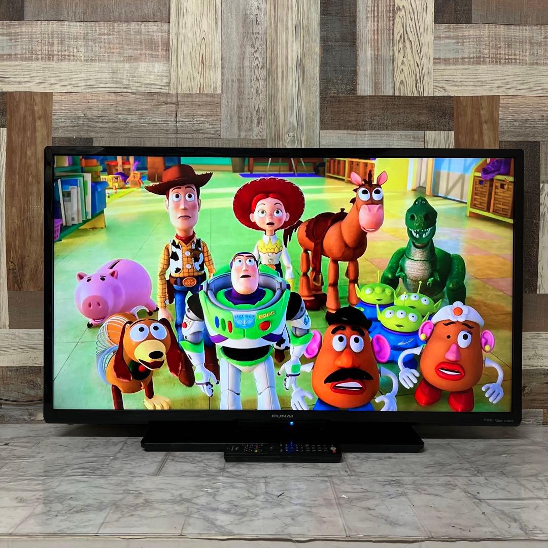 即日受渡❣️全国送料込 フナイ40型地デジBSCSテレビ Wチューナー裏番組録画可