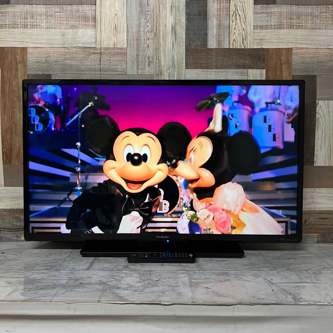 即日受渡❣️全国送料込 フナイ40型地デジBSCSテレビ Wチューナー裏番組録画可