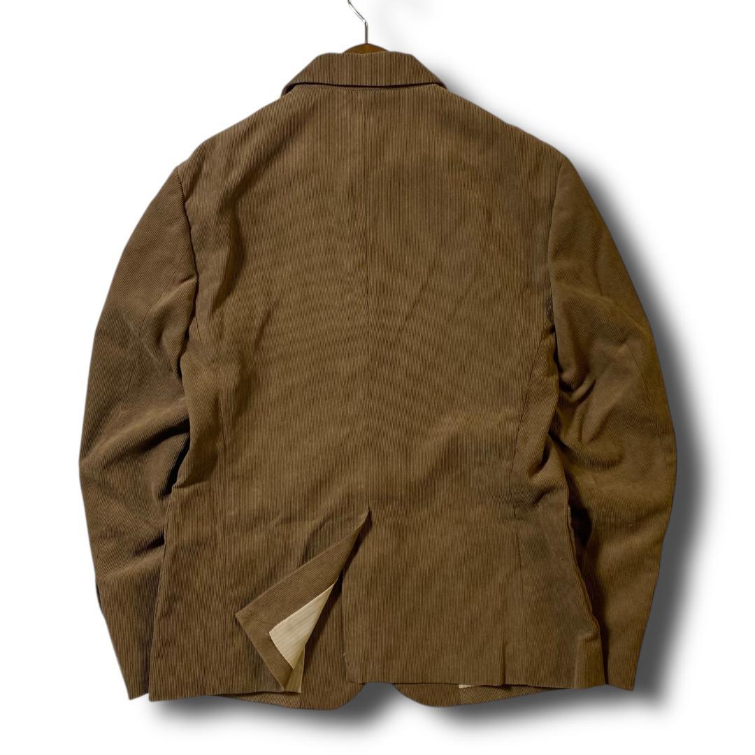 定価66000円 M TMT 金ボタン コーデュロイ ジャケット ブレザー 茶系