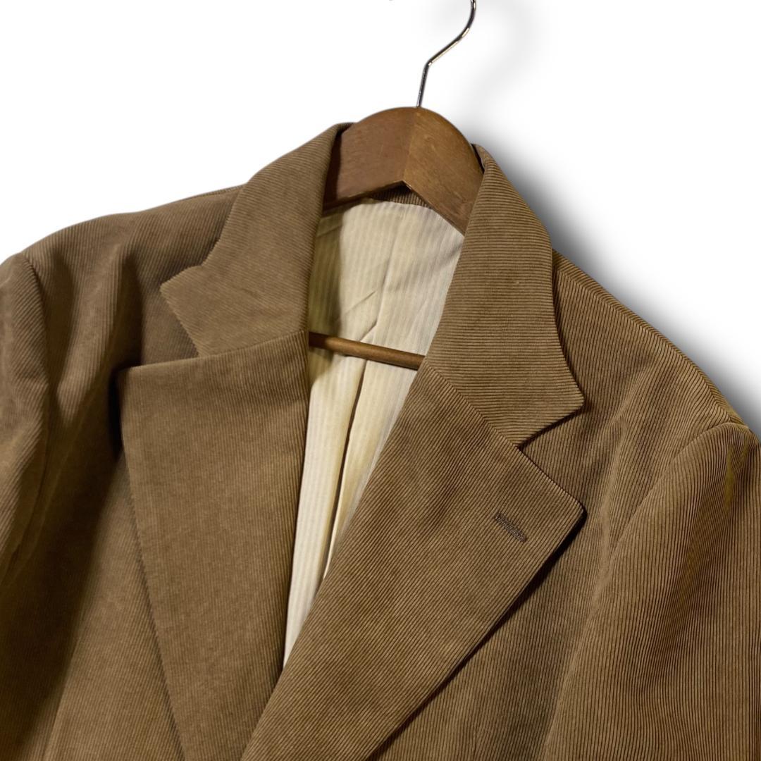 定価66000円 M TMT 金ボタン コーデュロイ ジャケット ブレザー 茶系