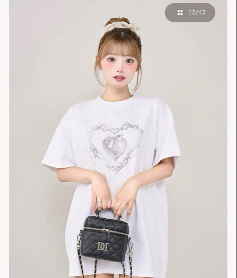 ダーリッチDarich ハートキーフェードビッグTシャツ