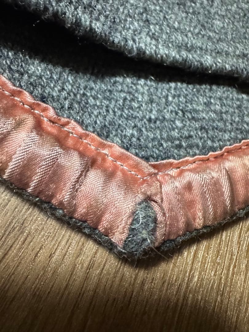 雰囲気抜群 ORTEGA'S オルテガ チマヨベスト くるみボタン 36 グレー