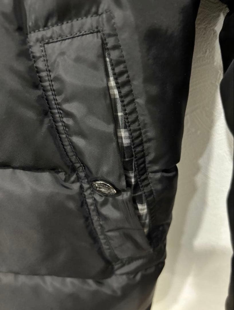 バーバリーブラックレーベル 6way フォックスファー ダウン 多機能　短丈