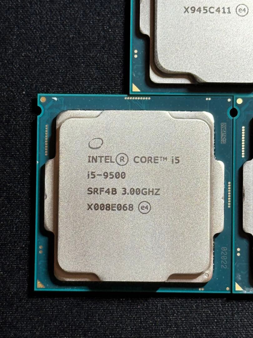 intel第9世代CPU i5-9500×3 動作確認済み