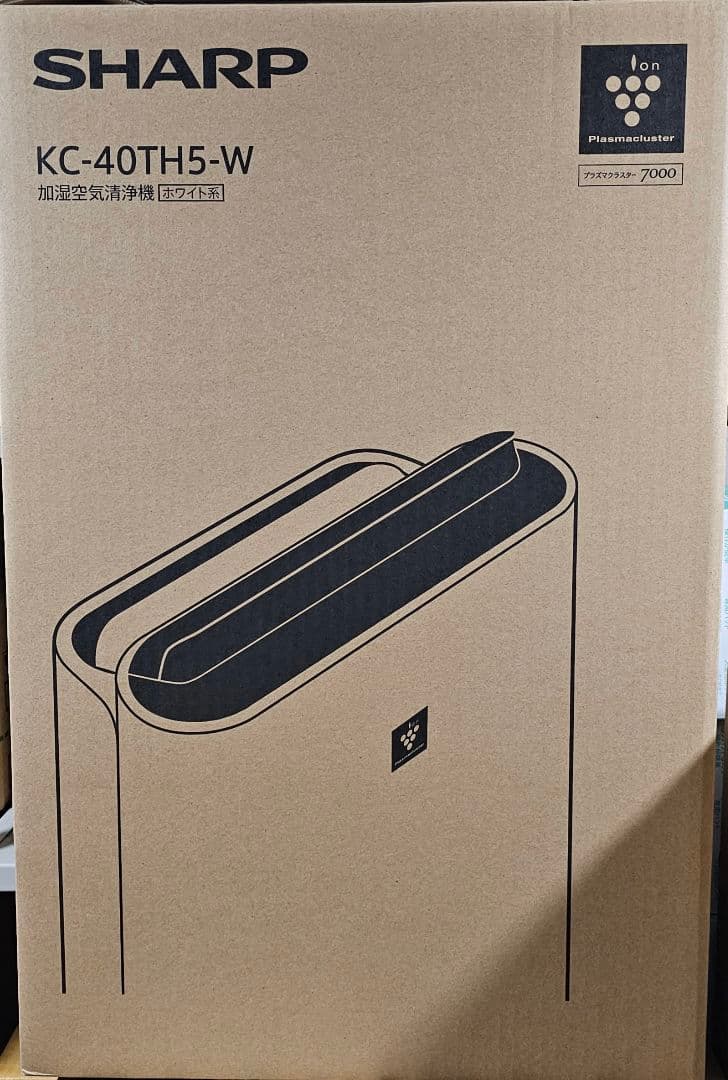 シャープ プラズマクラスター7000 加湿空気清浄機 KC-40TH5-W