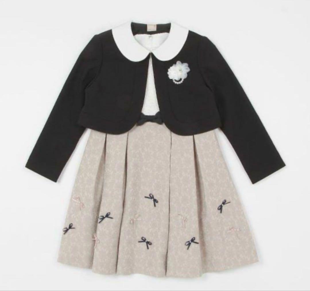 新品未使用 プティマイン フォーマル3点セット 120cm