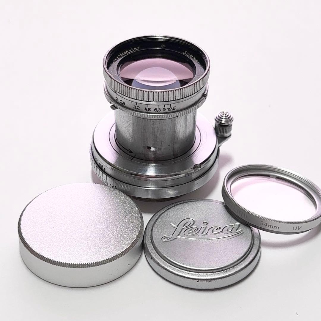 【山崎ズマール】Summar 50mm/F2 ライカ Lマウント 整備証明書あり