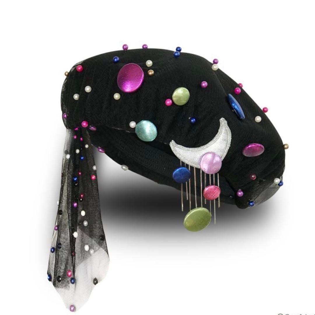 超美品！coco&ami ベレー帽　星座〜MOON☆