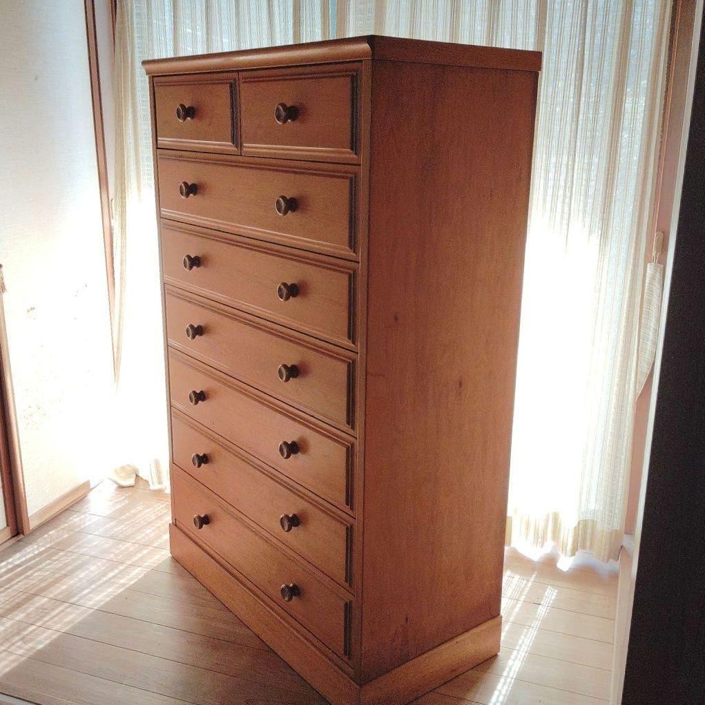 整理タンス　ハイチェスト　和洋タンス　ナチュラル