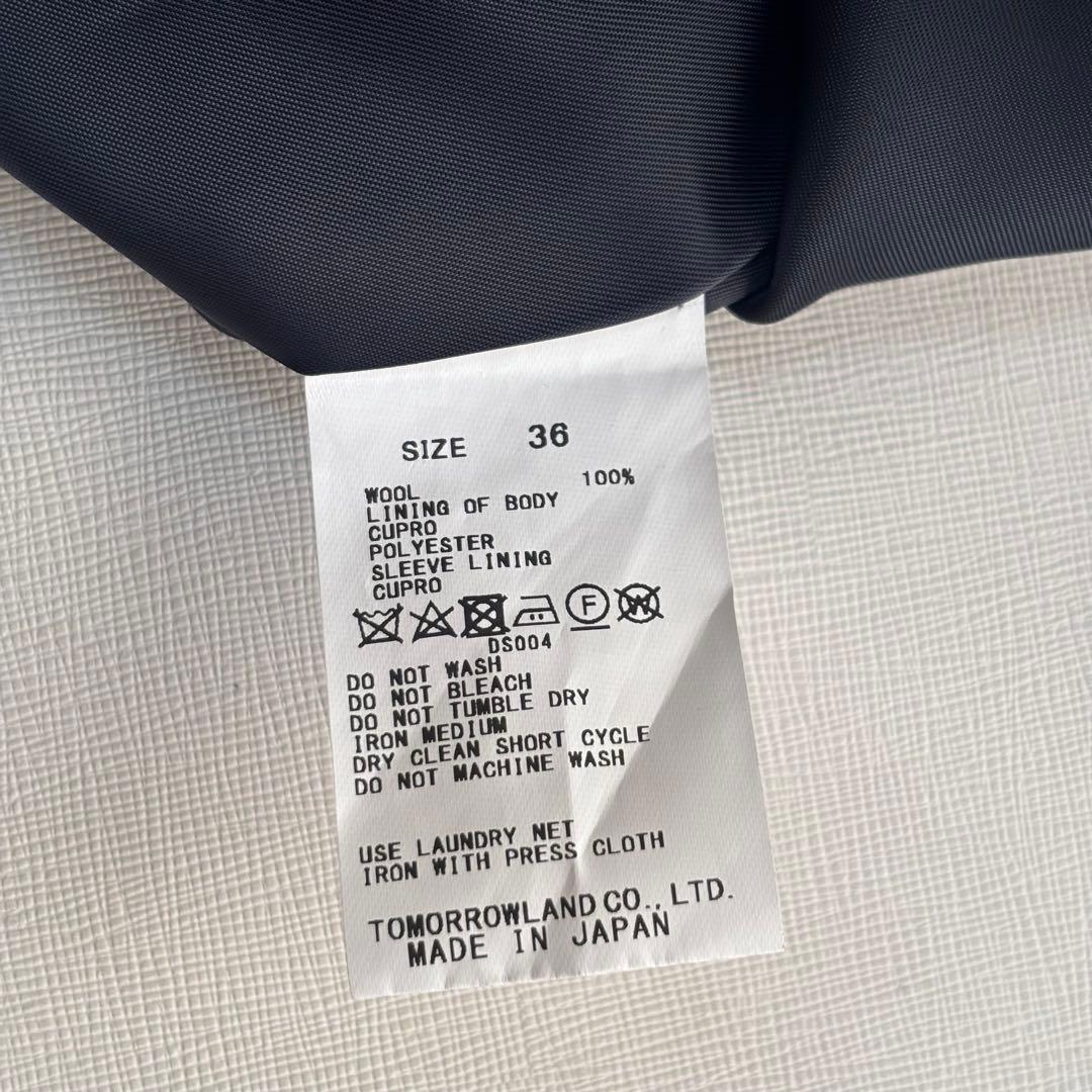 マカフィー ウールギャバジン ダブルブレストジャケット　金ボタン 紺ブレ