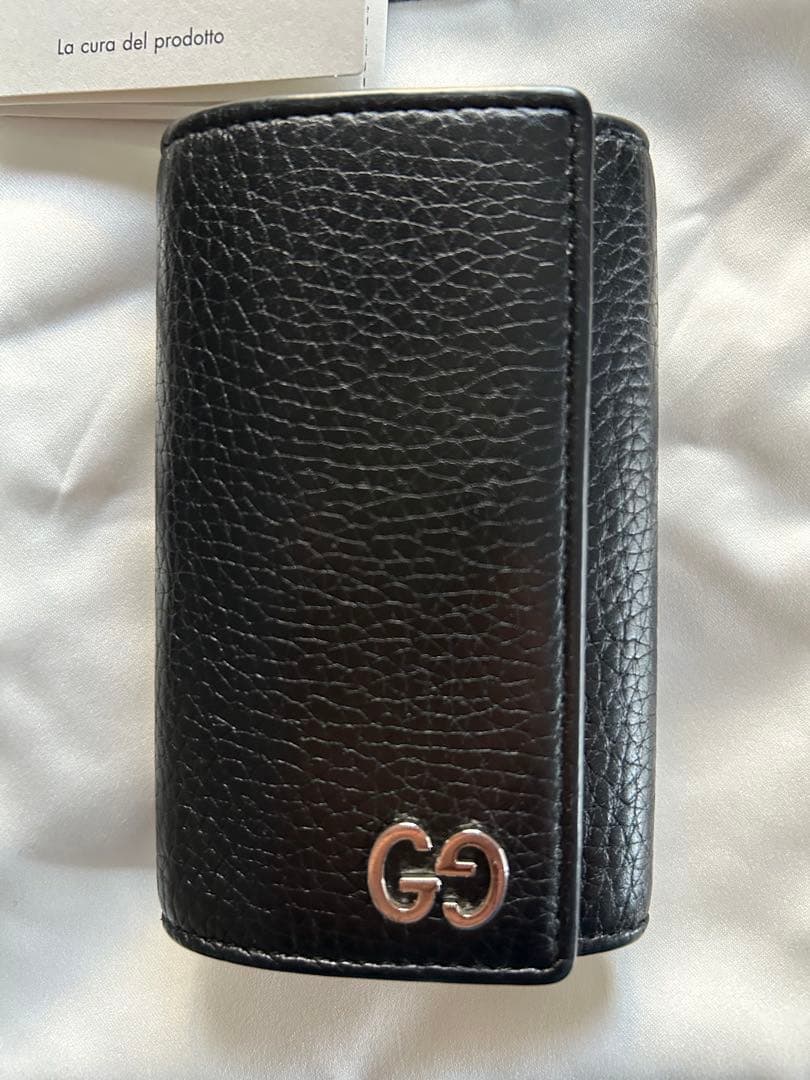 ポン様用　GUCCI ブラック レザー キーケース