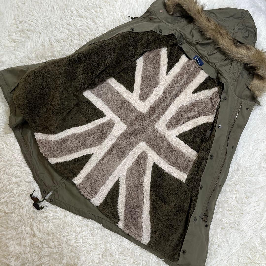 フレッドペリー　モッズコート　ユニオンジャック　L オリーブドラブ