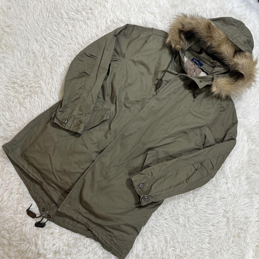 フレッドペリー　モッズコート　ユニオンジャック　L オリーブドラブ