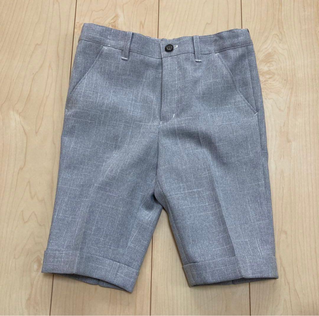 プティマイン　フォーマルスーツ　グレー　120