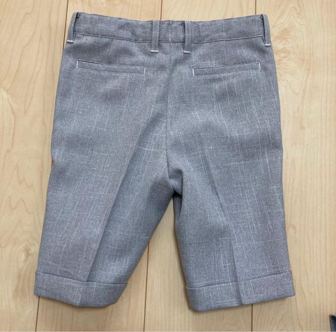 プティマイン　フォーマルスーツ　グレー　120