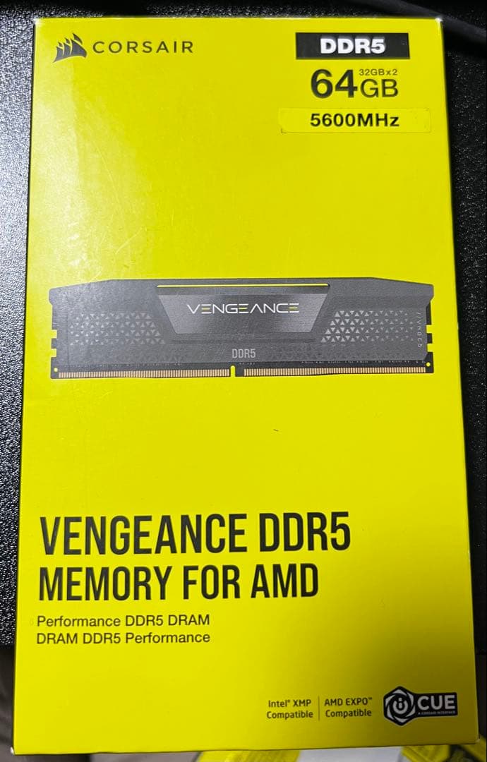 CORSAIR DDR5-5600MHz VENGEANCE 32GB×2枚①