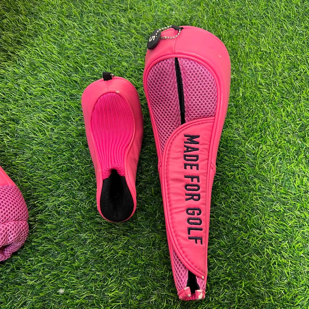 パーリーゲイツ スタンド式　キャディバッグ ピンク　ヘッドカバー付き　ゴルフ