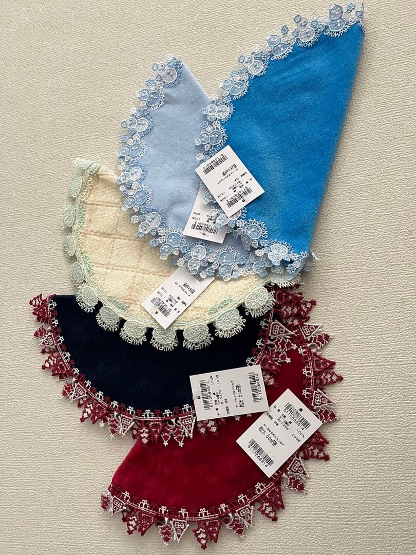 近沢レース　ハンカチ 5枚セット