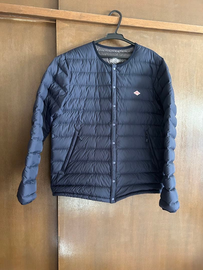 DANTON インナーダウン　ジャケット ネイビー　Lサイズ