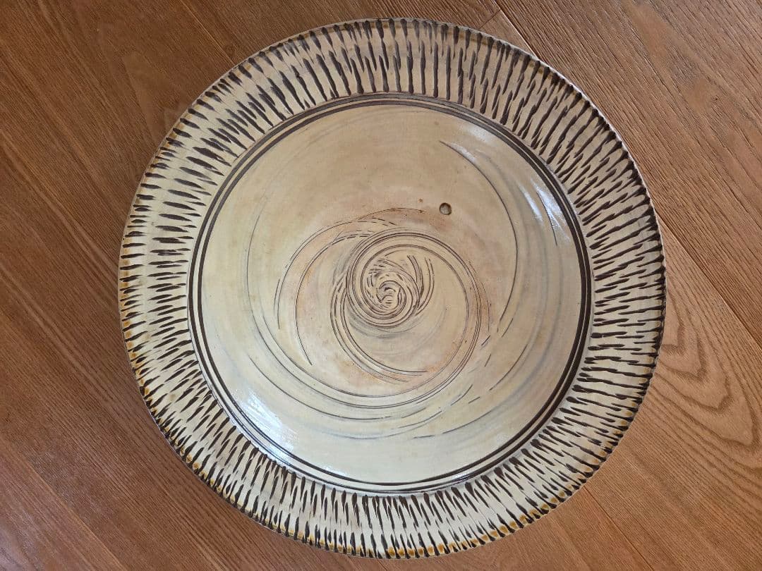 小鹿田焼 坂本茂木作 大皿 未使用品 尺皿