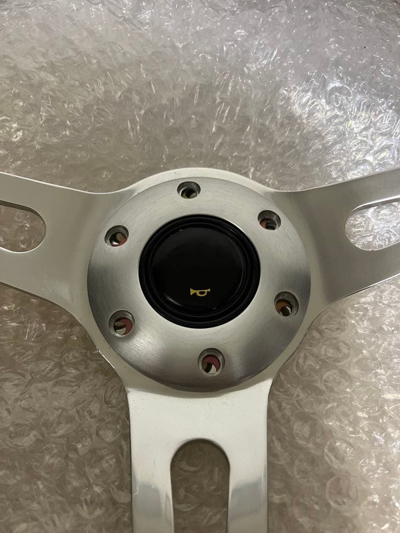 ウッドステアリング　三本スポーク