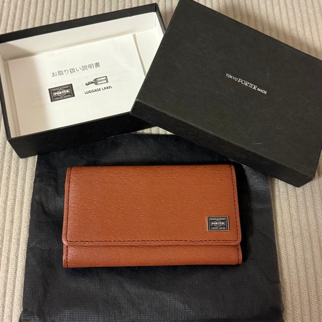 【新品】PORTER レザー キーケース ブラウン