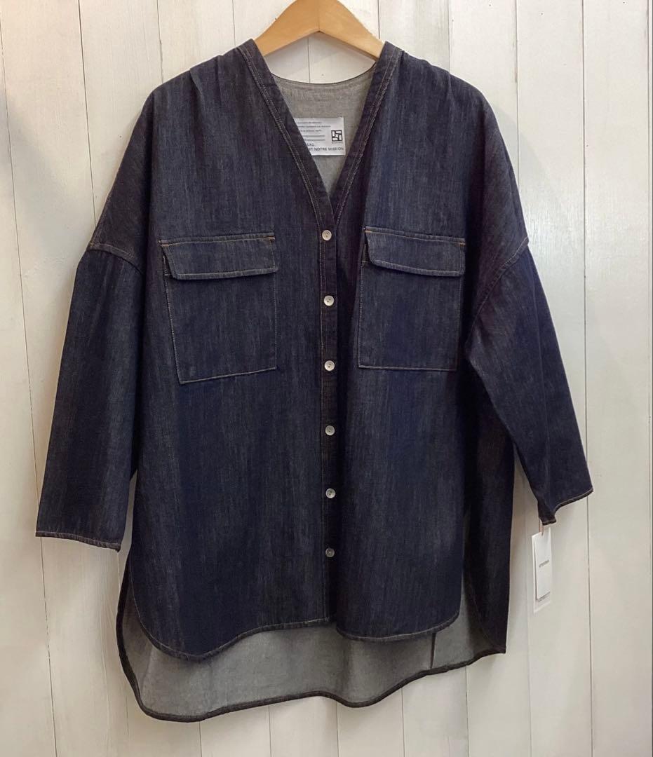 【限定お値下げ】新品☆PASSIONE デニムオーバーシルエットシャツジャケット