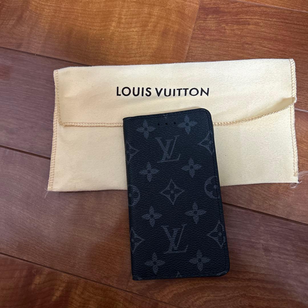孝*明様 LOUIS VUITTON ブラック手帳型ケース全機種対応スライド式ス