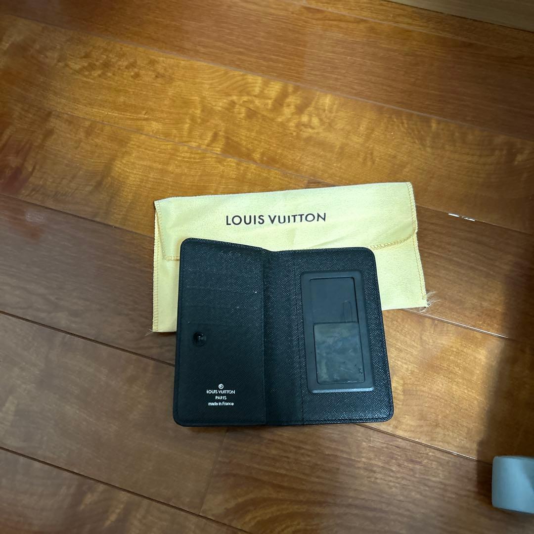 孝*明様 LOUIS VUITTON ブラック手帳型ケース全機種対応スライド式ス