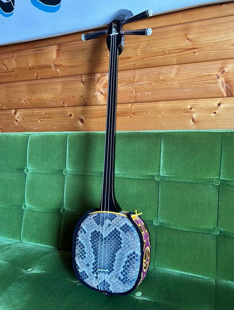 沖縄 三線 和楽器 民謡楽器 人工皮 初級者用