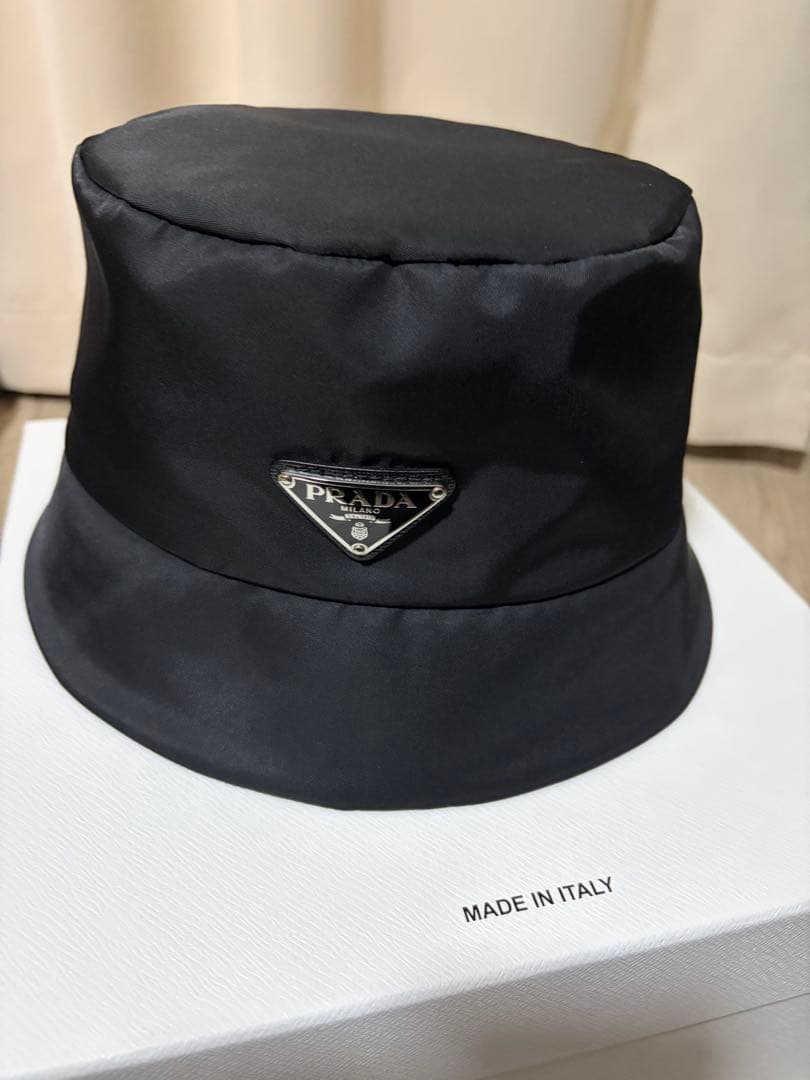最終価格Prada Re-Nylon バケットハット 黒 アディダス コラボ