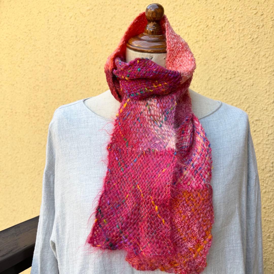 レンコンれん子3点 ★手織りマフラーM5102★M6001★ポーチB-15