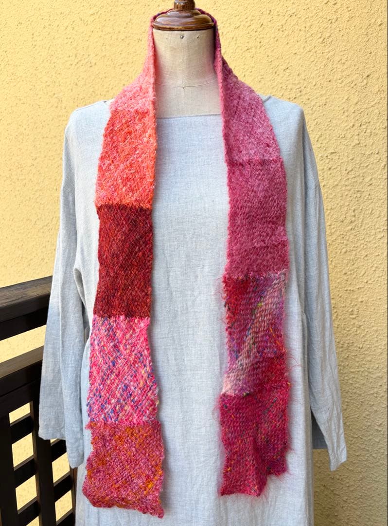 レンコンれん子3点 ★手織りマフラーM5102★M6001★ポーチB-15