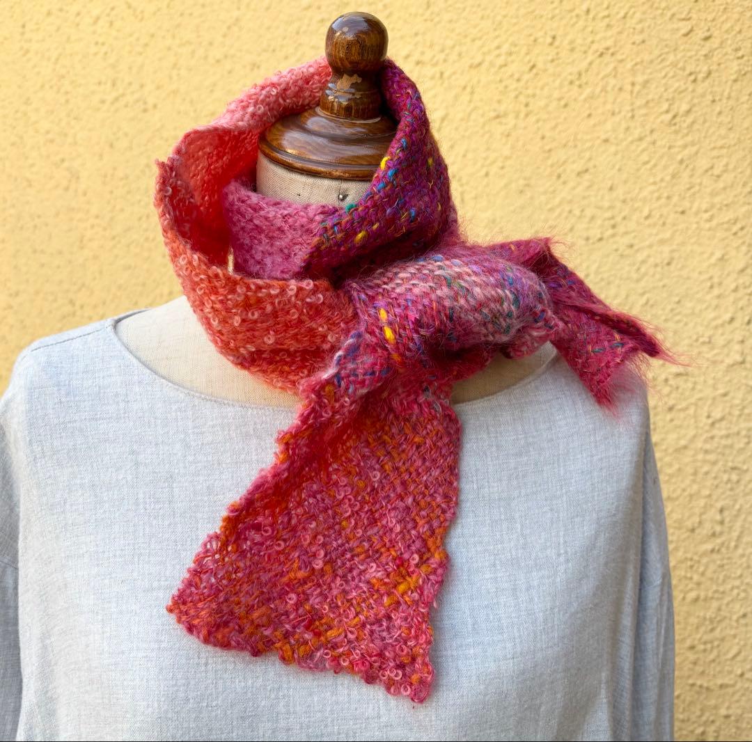 レンコンれん子3点 ★手織りマフラーM5102★M6001★ポーチB-15