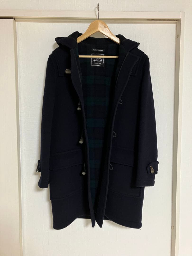美品 グローバーオール ダッフルコート ネイビー 紺 M