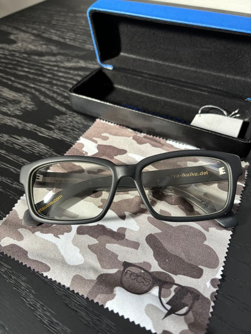 ケツメイシ RYOモデル メガネ　メガネケース付き　recs