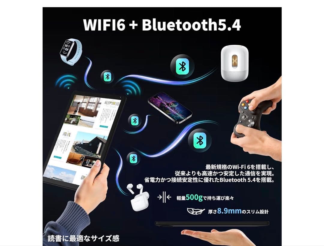 タブレット - HiGrace 10.4インチ Android15 Wi-Fi6